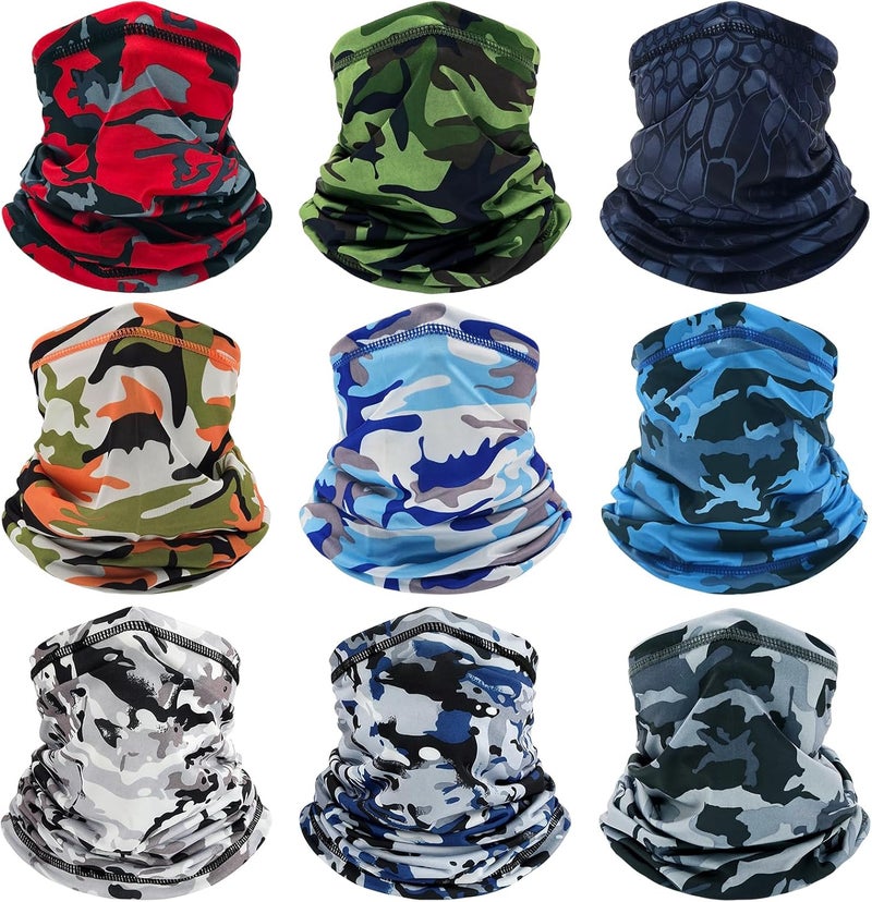Cisnocr Cooling Neck Gaiter for Men Women Gator Face Mask Scart Cover Fishing Motorcycle Breathable Sun Protection Balaclava Bandana - Image 1